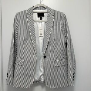 Banana Republic PETITE Striped Blazer